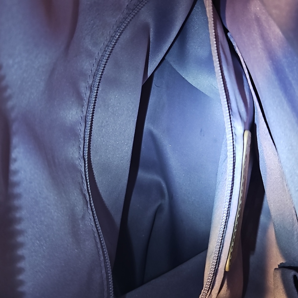 Coach Ashley Shimmery Tan Or Metallic Gold Bronze Leather Script Satchel F15447 - Picture 11 of 12